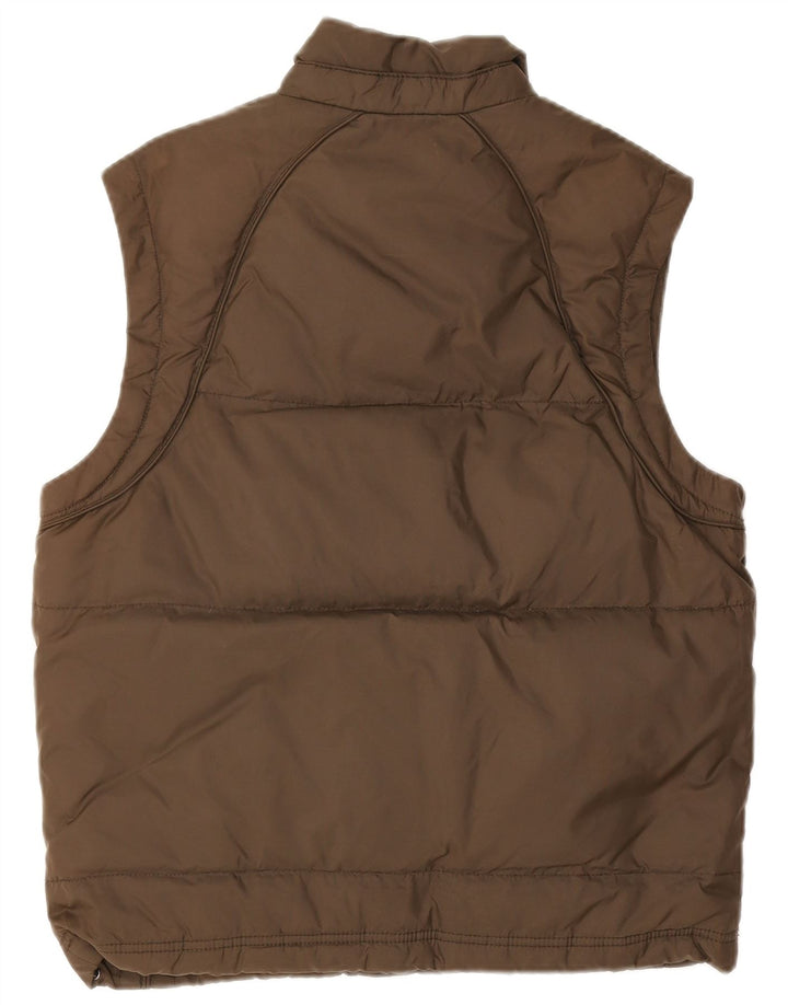 Gas Mens Padded Gilet UK 36 Small Brown Polyamide