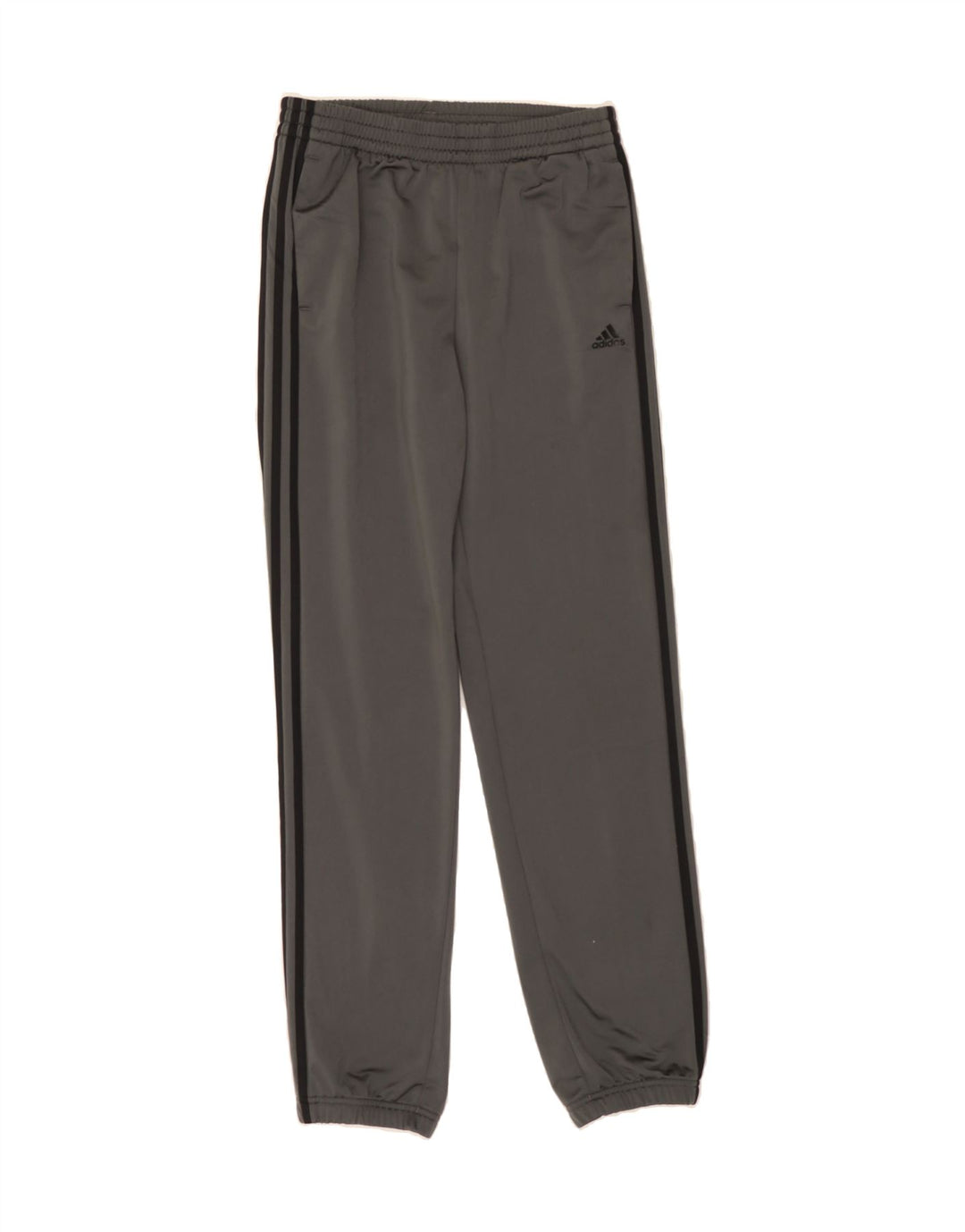 ADIDAS Boys Tracksuit Trousers Joggers 13-14 Years Grey Polyester Vintage Adidas and Second-Hand Adidas from Messina Hembry 