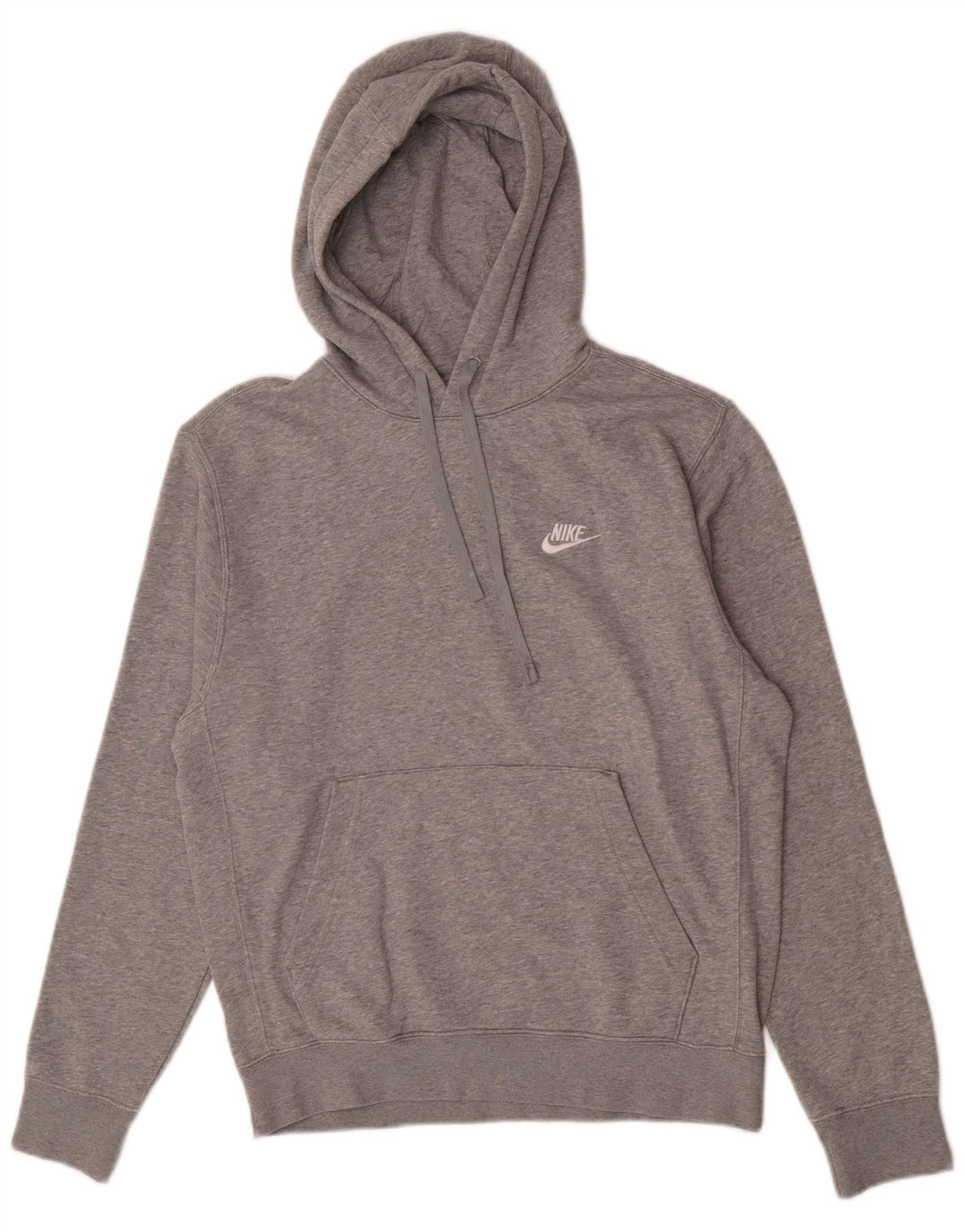 Nike Mens Hoodie Jumper Small Grey Flecked Cotton