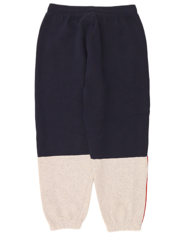 Tommy Hilfiger Mens Tracksuit Trousers Joggers Medium Navy Blue Colourblock
