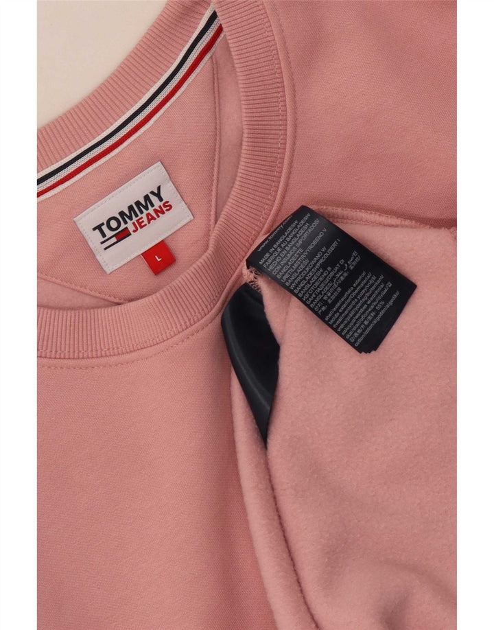 Tommy Hilfiger Uomo Felpa Maglione Grande Cotone Rosa