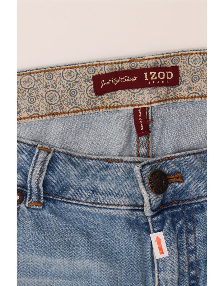 IZOD Womens Denim Shorts W30 Medium Blue Cotton Vintage Izod and Second-Hand Izod from Messina Hembry 