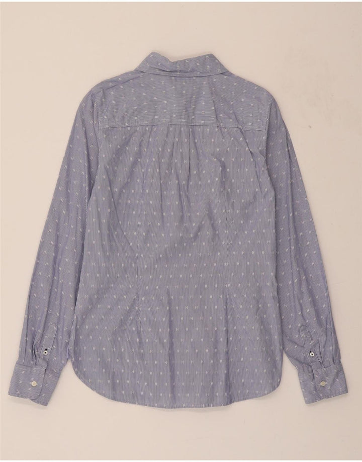 TOMMY HILFIGER Womens Fitted Shirt US 8 Medium Blue Pinstripe Cotton Vintage Tommy Hilfiger and Second-Hand Tommy Hilfiger from Messina Hembry 