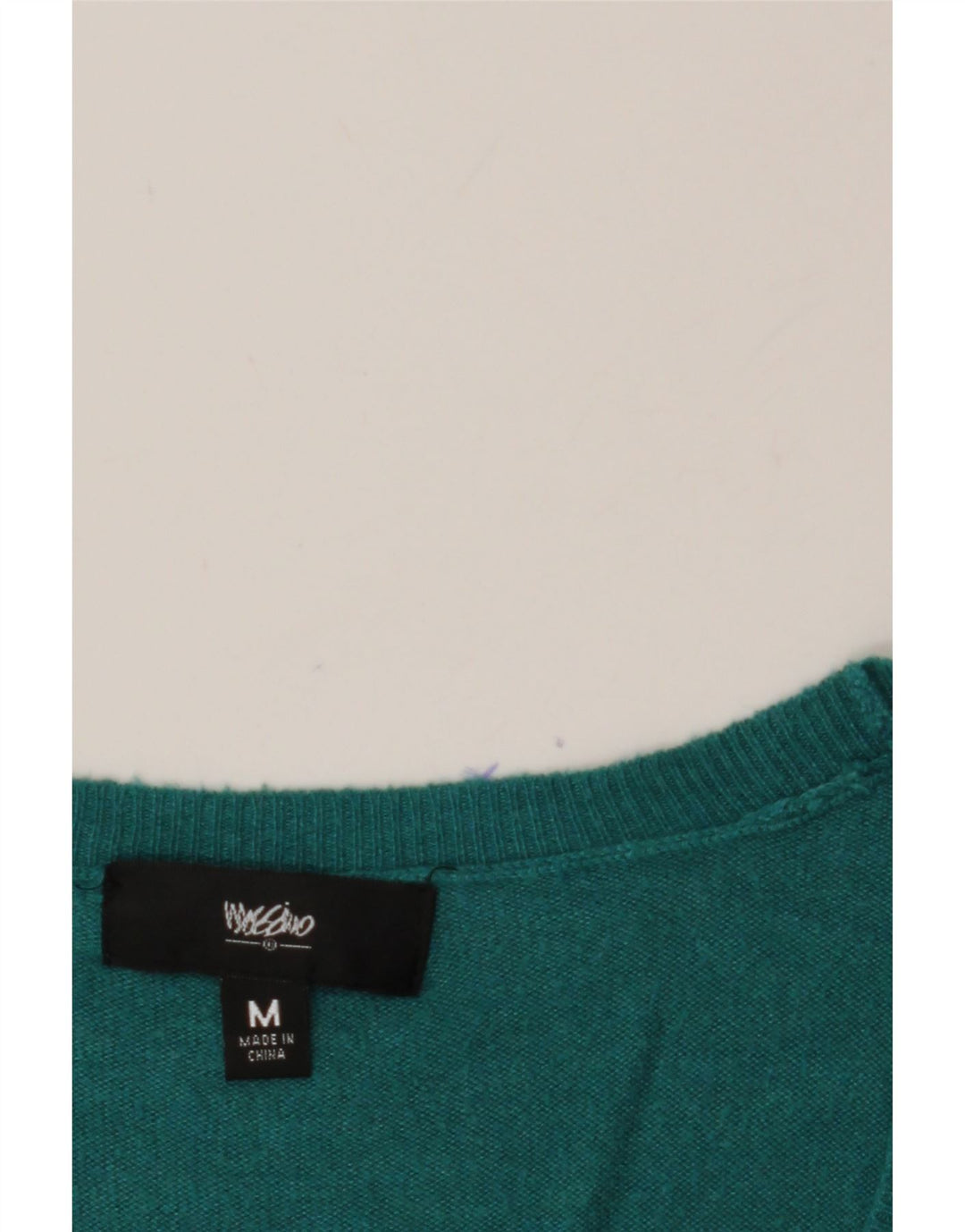 MOSSIMO Womens Boat Neck Jumper Sweater UK 12 Medium Green Nylon Vintage Mossimo and Second-Hand Mossimo from Messina Hembry 