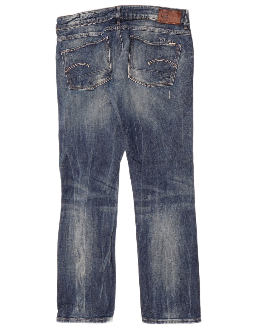 G-Star Womens Straight Jeans W30 L30 Blue Cotton