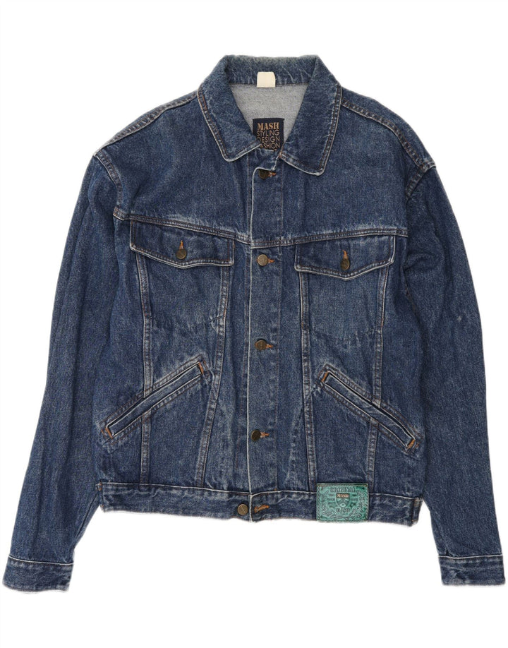 MASH Denimjakke til mænd, stor blå