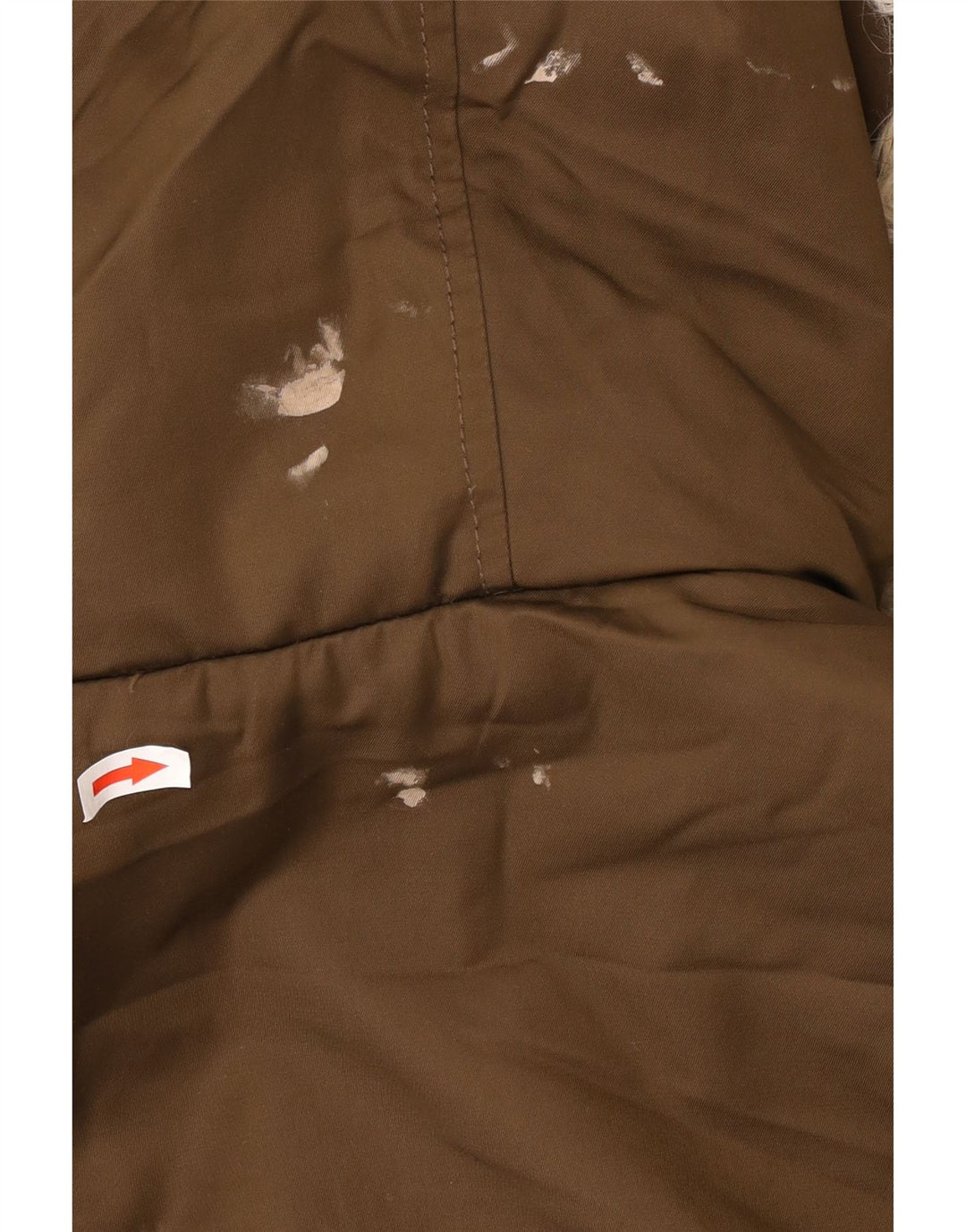 Zara Womens Trafaluc Oversized Sherpa Parka Jacket UK 10 Small Brown