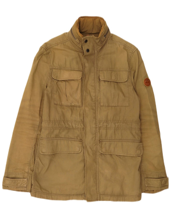 Timberland Chaqueta utilitaria con capucha para hombre Reino Unido 36 Small Khaki Cotton