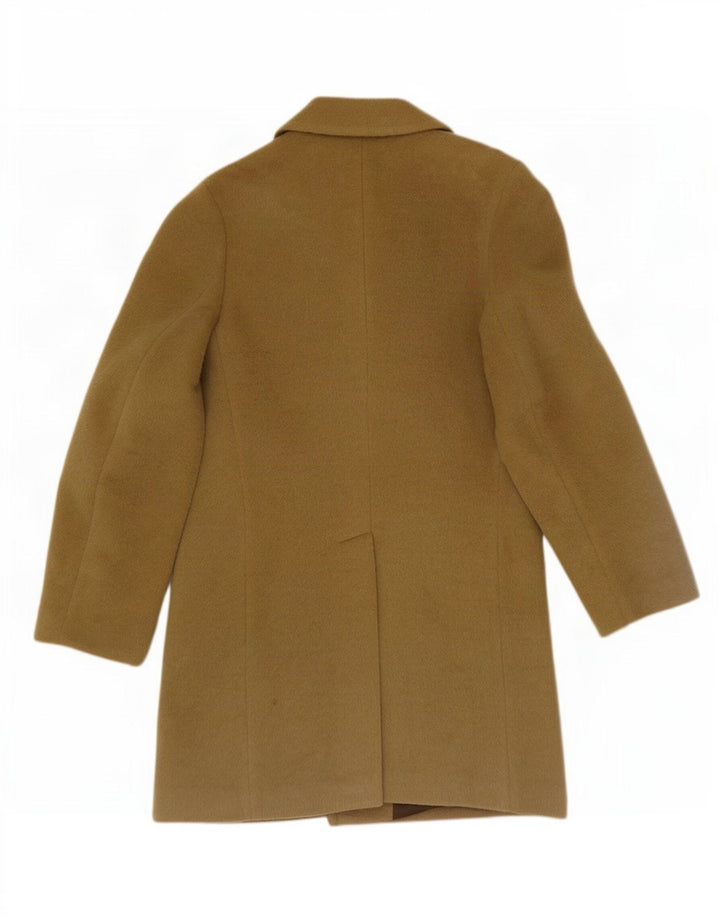 Dhobi Herre Dobbeltradet Frakke UK 38 Medium Khaki Wool