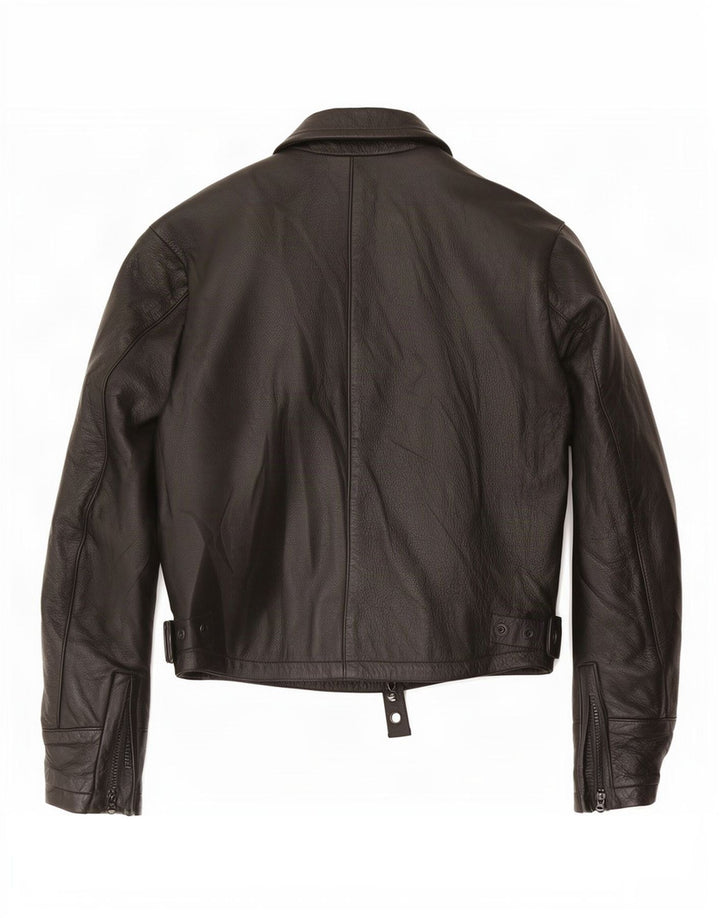 Spidi Womens Motorstyle Leather Racer Jacket UK 14 Medium Black