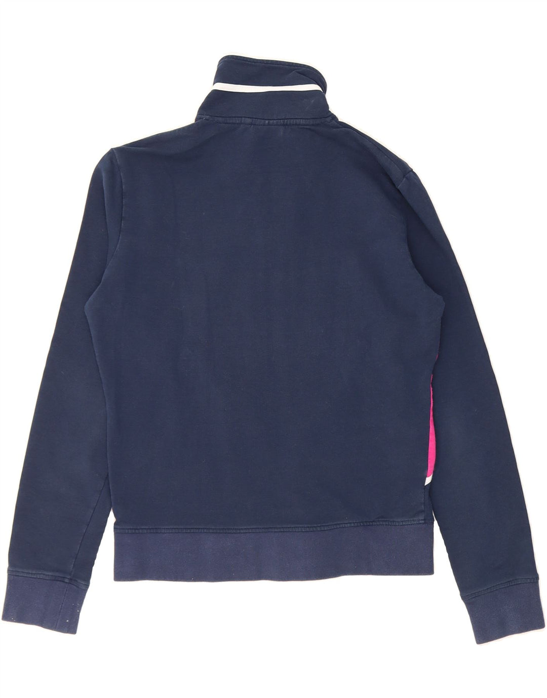 ELLESSE Womens Tracksuit Top Jacket UK 10 Small Navy Blue Colourblock Vintage Ellesse and Second-Hand Ellesse from Messina Hembry 