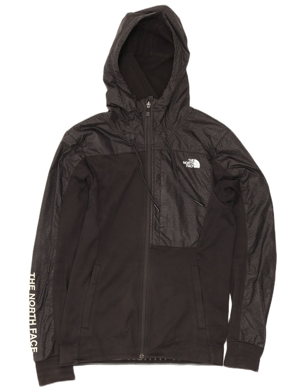 The North Face muški pulover s kapuljačom s patentnim zatvaračem XS crni geometrijski poliester