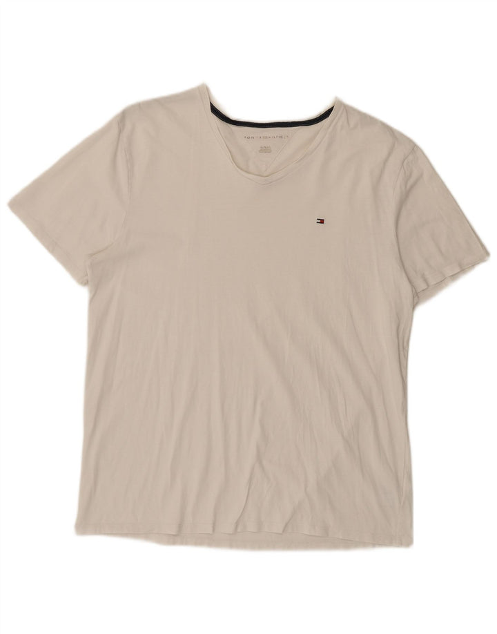 Camiseta masculina TOMMY HILFIGER XL algodão branco