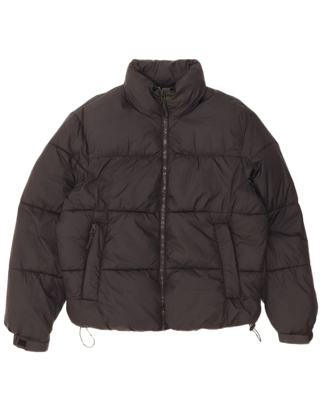 Giacca imbottita oversize da donna Zara UK 10 piccola in nylon nero