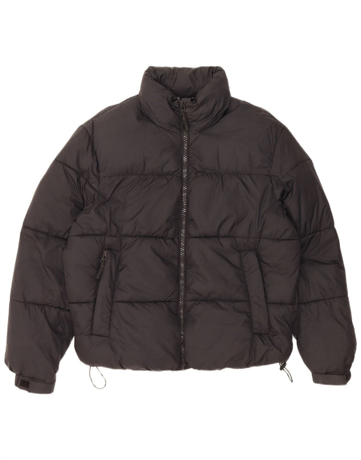 Giacca imbottita oversize da donna Zara UK 10 piccola in nylon nero