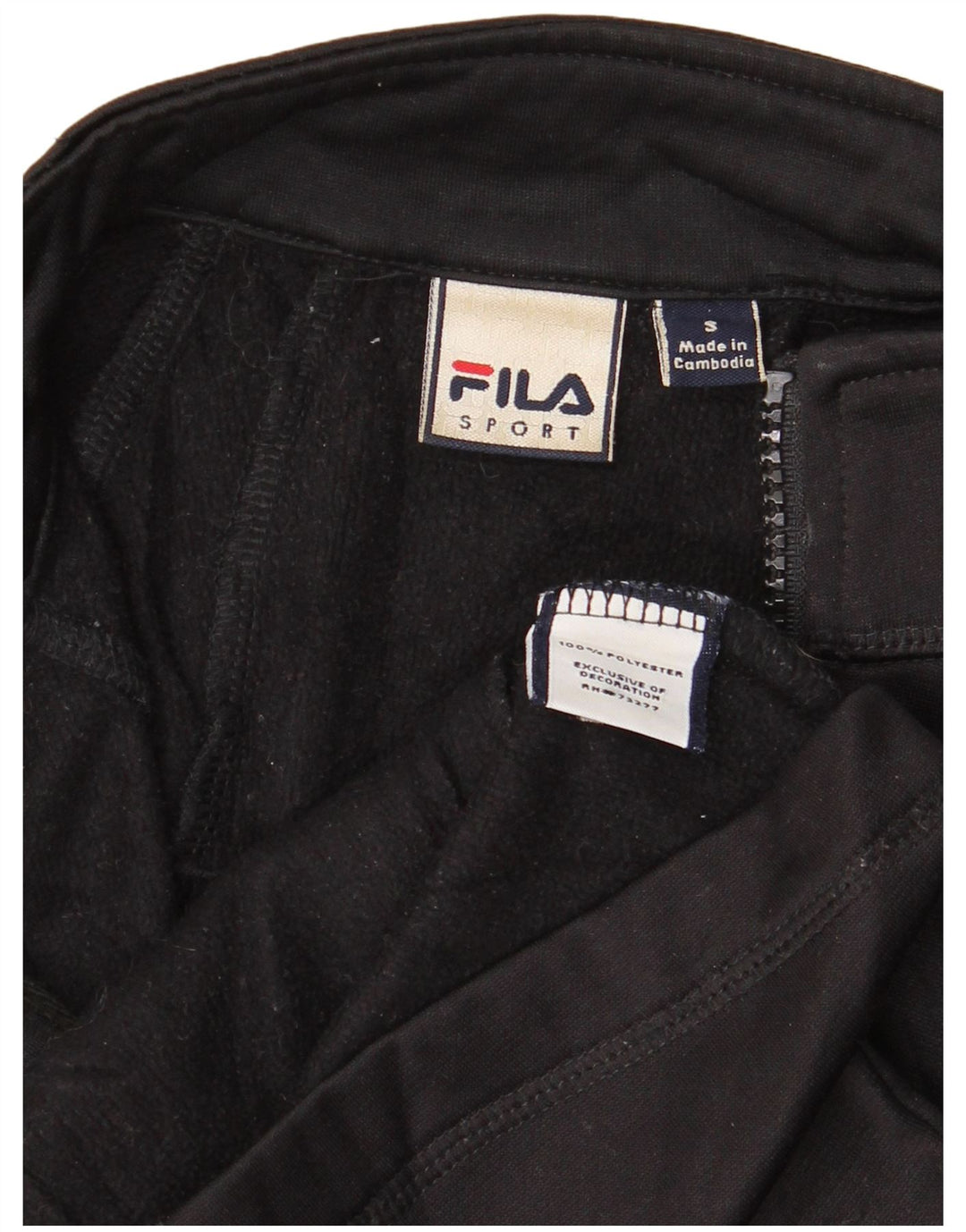 Γυναικεία φόρμα FILA Top Jacket UK 10 Small Black Polyester