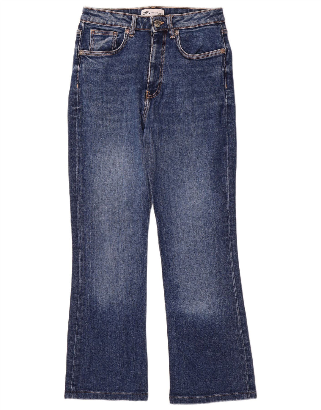 Zara Womens Bootcut Jeans EU 38 Small W28 L26 Blue