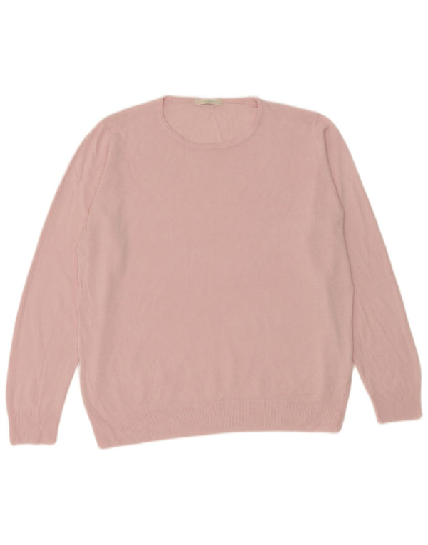 Marks & Spencer Damen-Pullover mit U-Boot-Ausschnitt, Gr. 18, XL, Rosa, Acryl