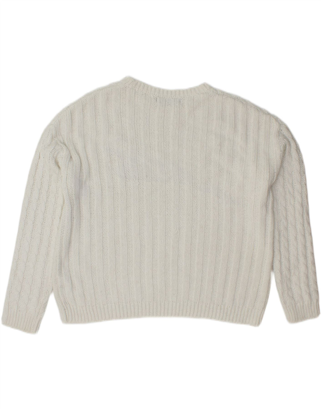 MARKS & SPENCER Womens Boat Neck Jumper Sweater UK 14 Medium White
