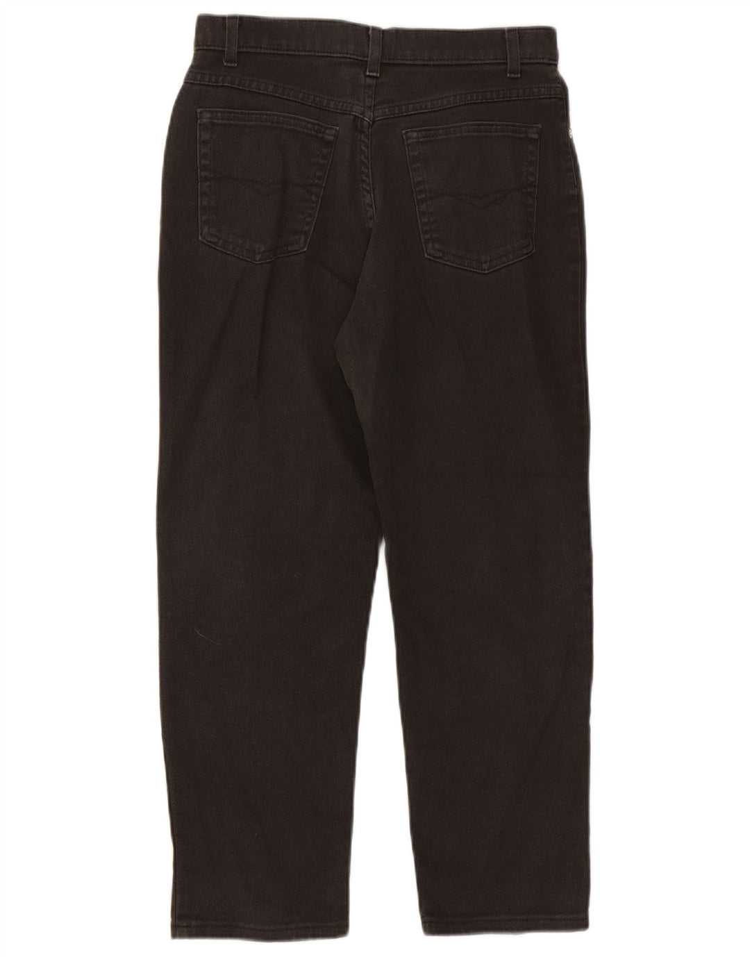 Marks & Spencer Womens Crop Straight Jeans UK 12 Medium W28 L25 Black