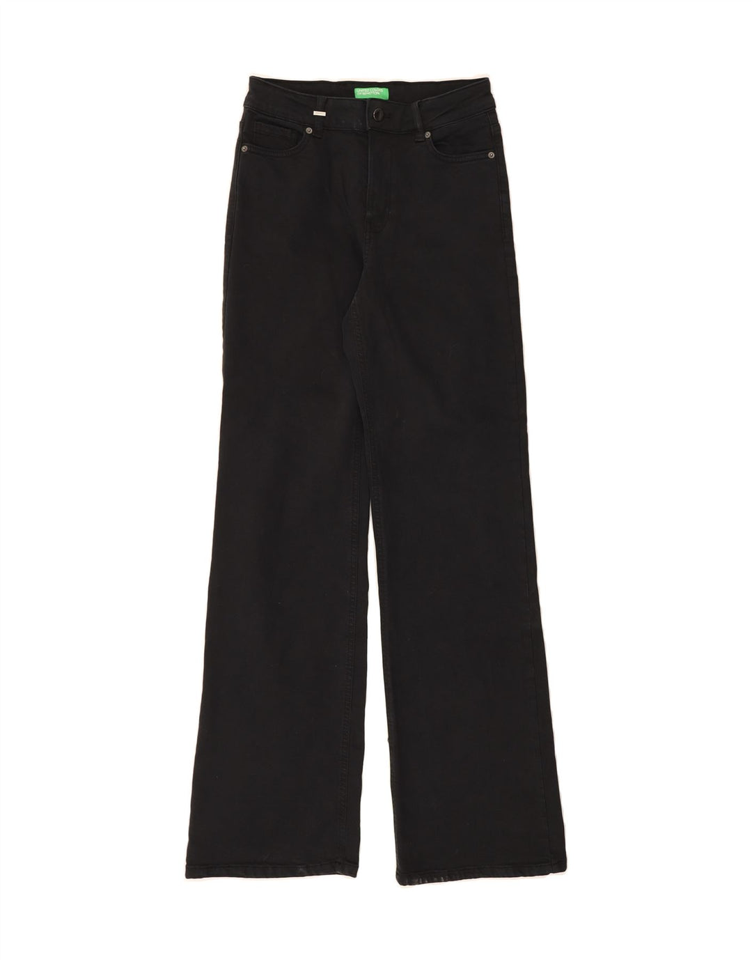 BENETTON Womens Bootcut Jeans W26 L33 Navy Blue Cotton Vintage Benetton and Second-Hand Benetton from Messina Hembry 