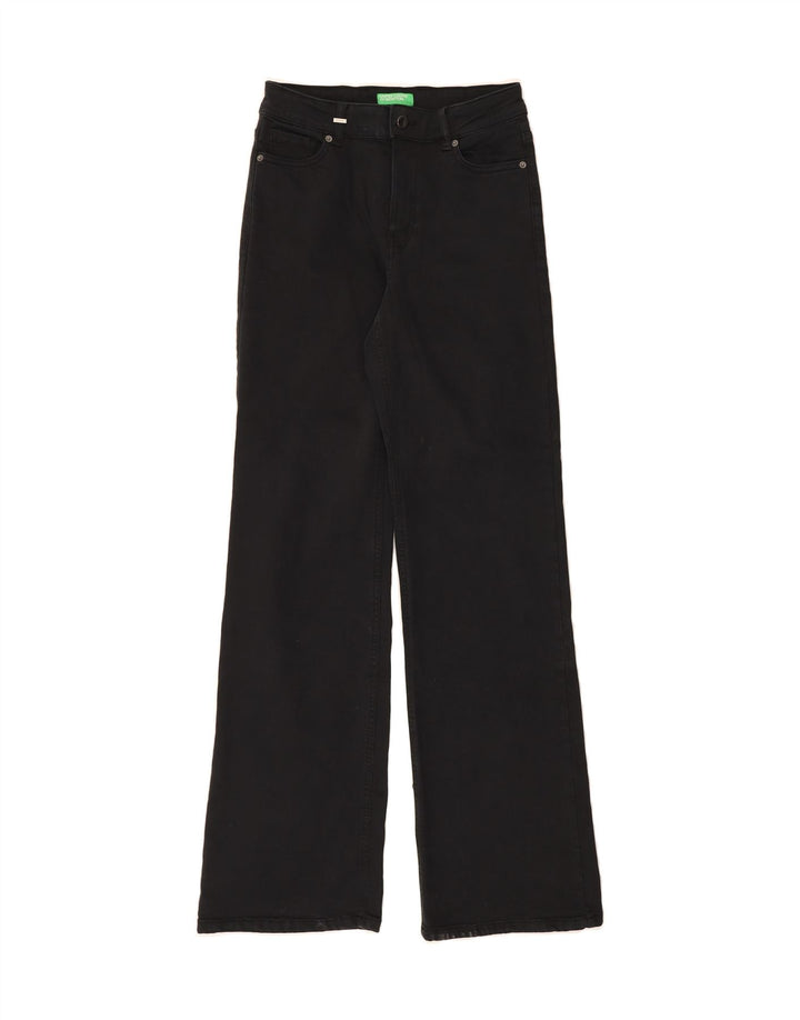 BENETTON Womens Bootcut Jeans W26 L33 Navy Blue Cotton Vintage Benetton and Second-Hand Benetton from Messina Hembry 