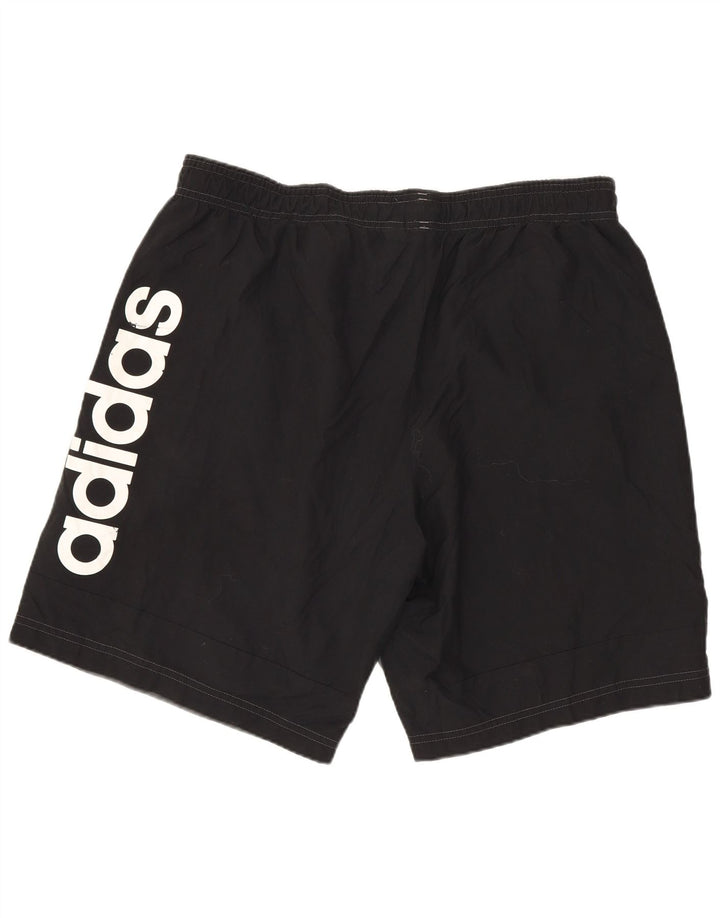 ADIDAS Mens Graphic Sport Shorts Large  Grey Colourblock Polyester