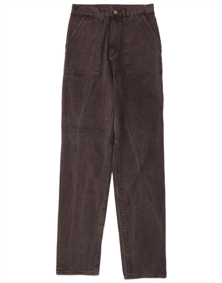 Rifle Mens Straight Jeans W30 L36 Black Cotton