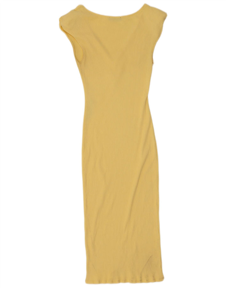 Abito lungo Zara da donna UK 12 giallo medio