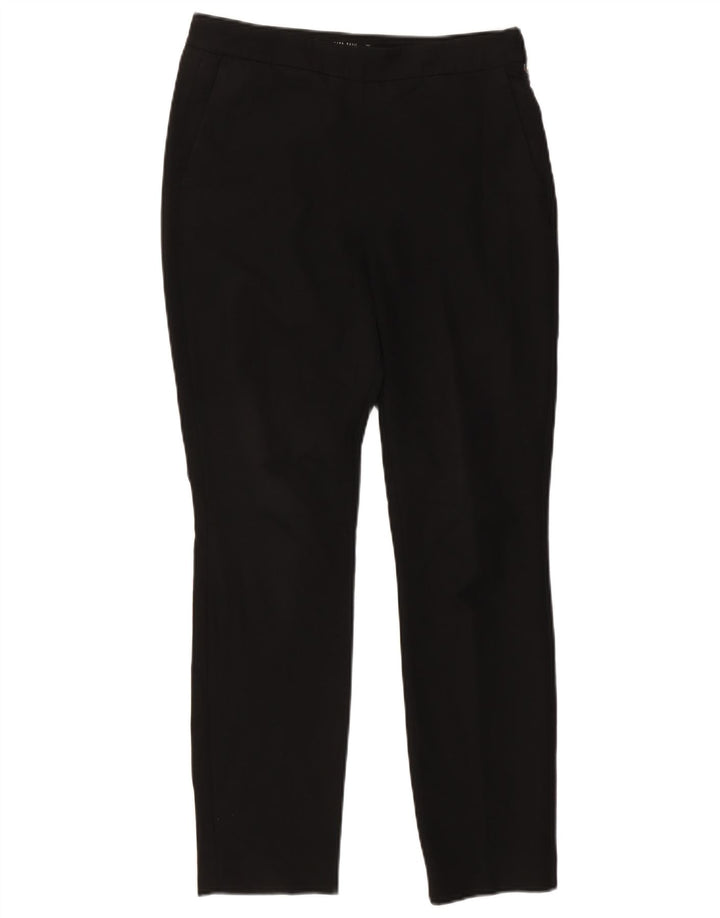 Zara Womens Slim Chino Trousers Large W32 L28 Black