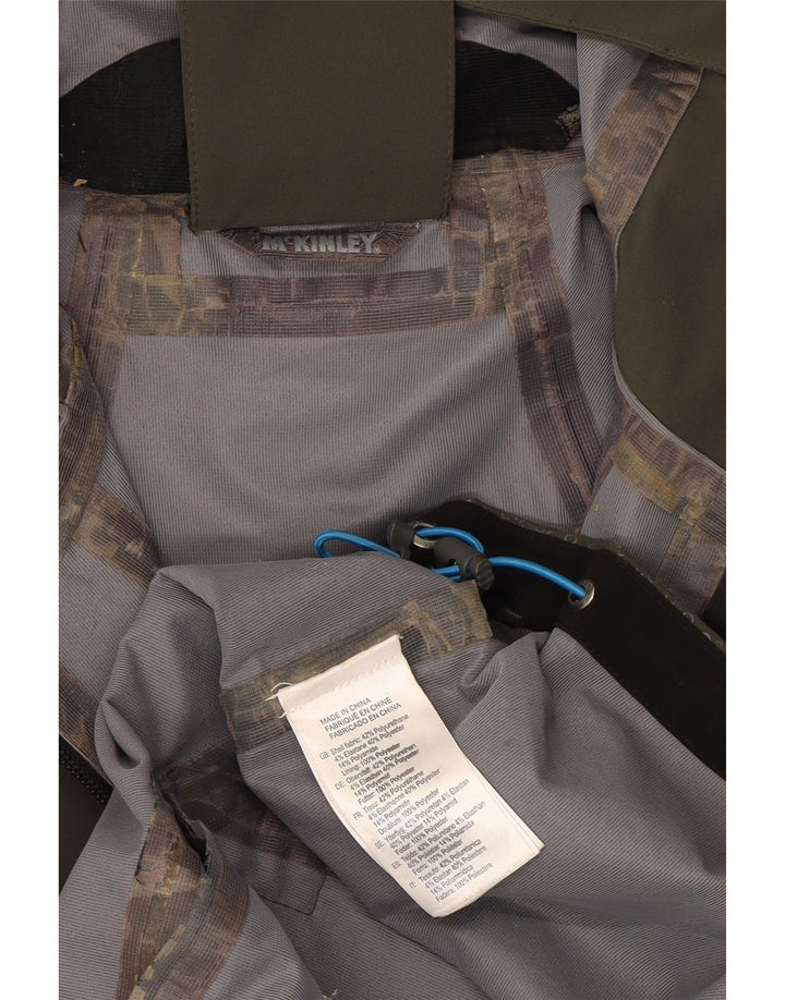 Giacca antipioggia con cappuccio da uomo MC Kinley UK 38 Polietilene kaki medio