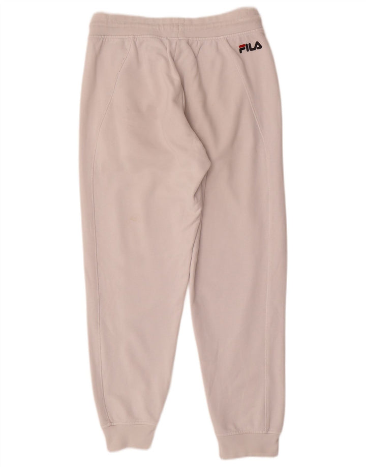 Fila Mens Tracksuit Trousers Joggers Small  White Cotton