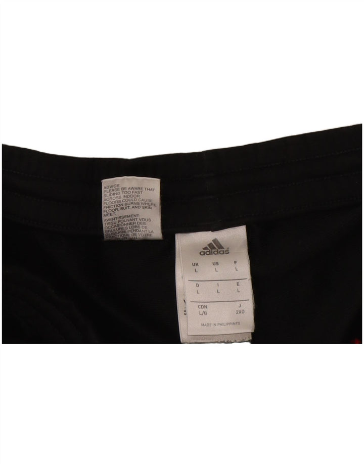Adidas Mens Tracksuit Trousers Joggers Large  Black Polyester
