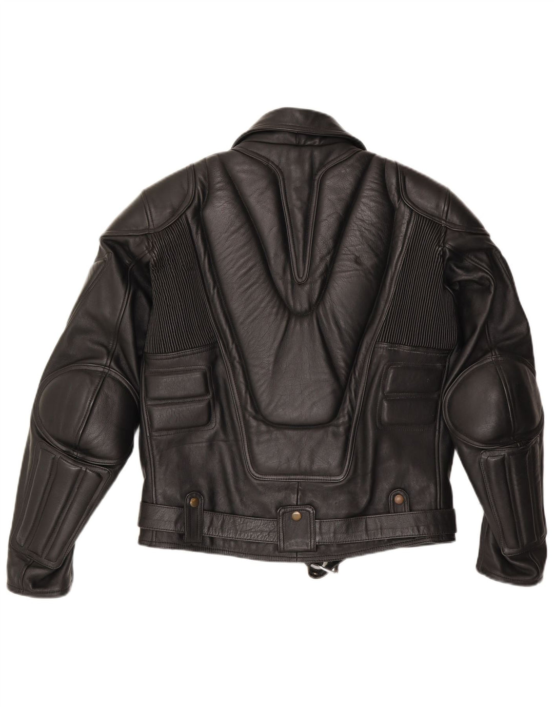 Vintage Mens Leather Biker Jacket UK 38 Medium Black Leather