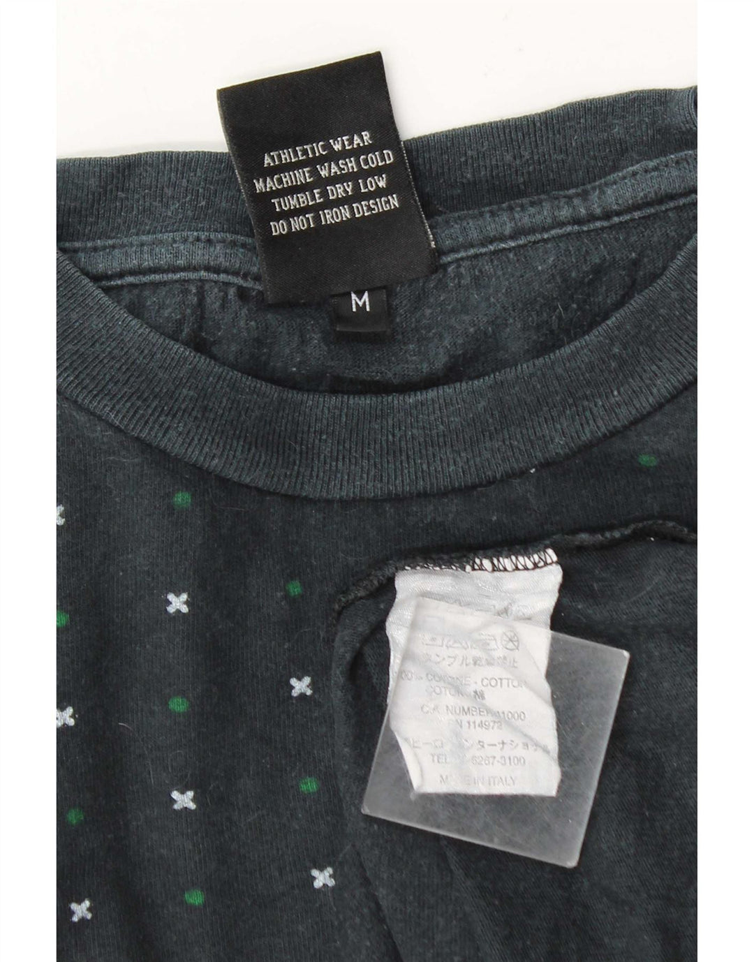 Franklin Marshall Herre Top Langærmet Medium Navy Blue Colourblock Bomuld