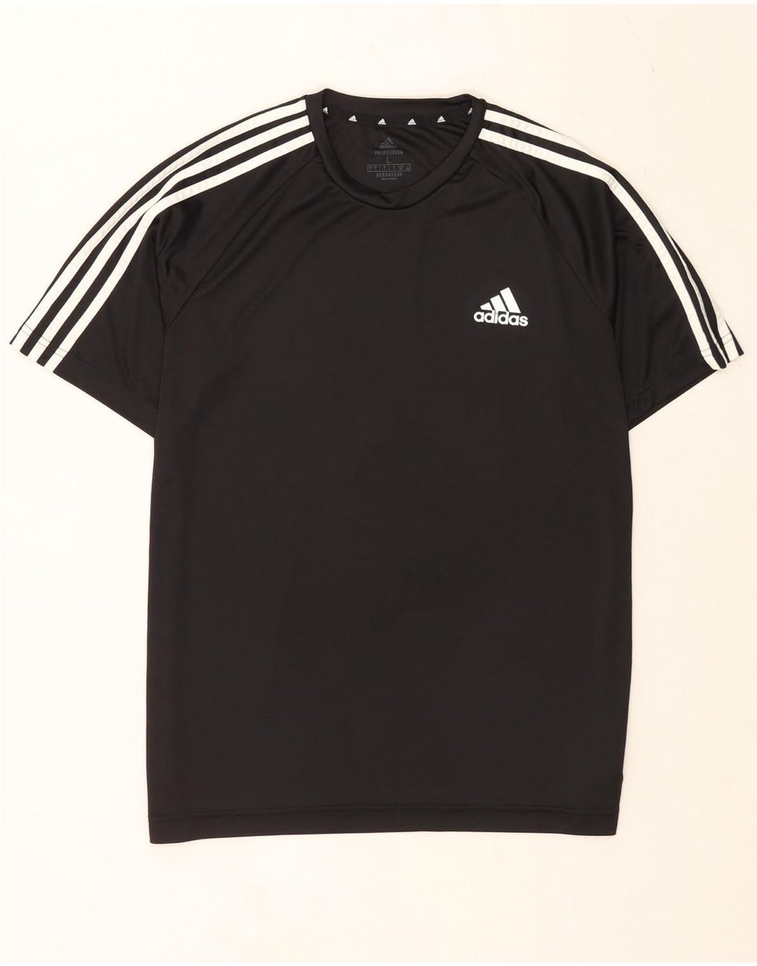 Maglietta Adidas Aeroready da uomo, grande, in poliestere nero