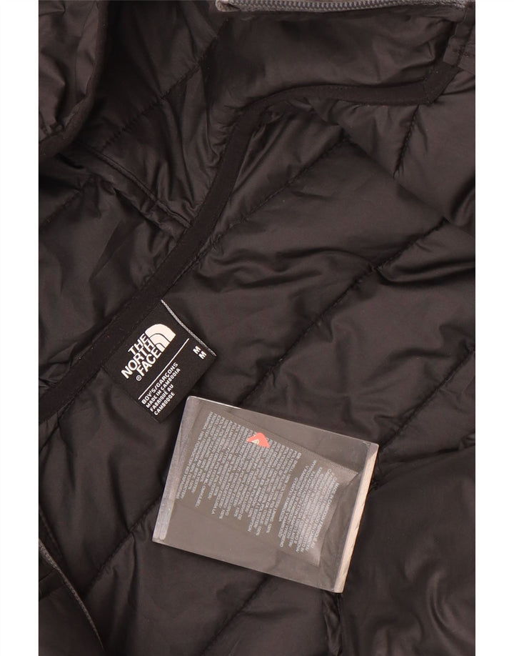 Wyściełana kurtka chłopięca z kapturem The North Face 9-10 lat, średni czarny poliester