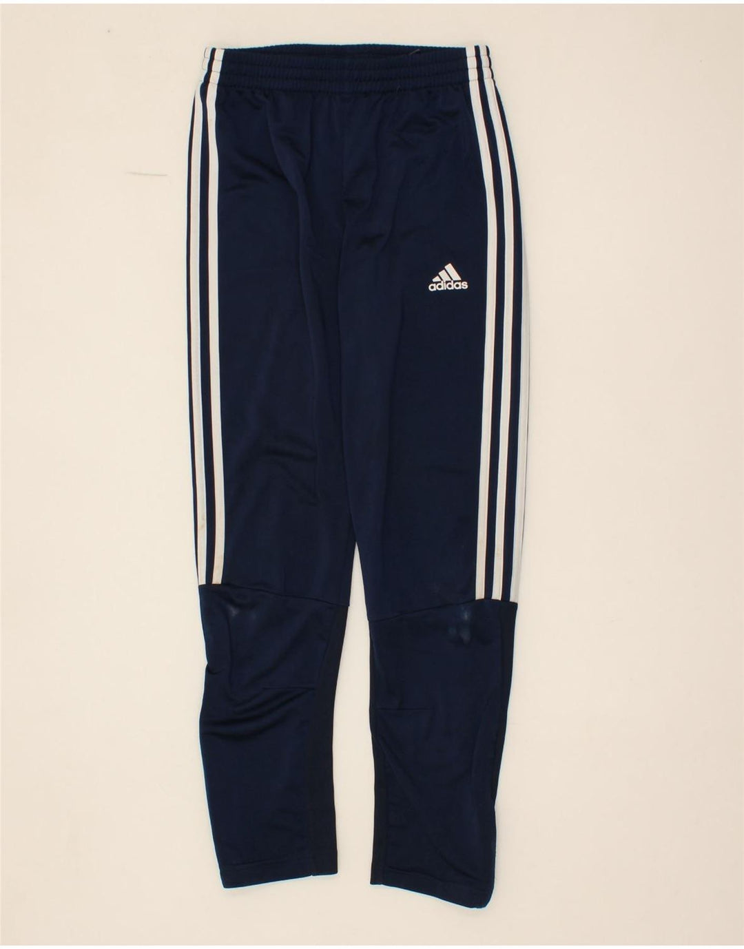 ADIDAS Boys Tracksuit Trousers 11-12 Years Navy Blue Polyester Vintage Adidas and Second-Hand Adidas from Messina Hembry 