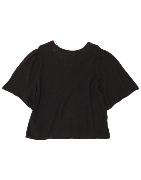 Fat Face Chemisier Femme Top UK 18 XL Noir Coton