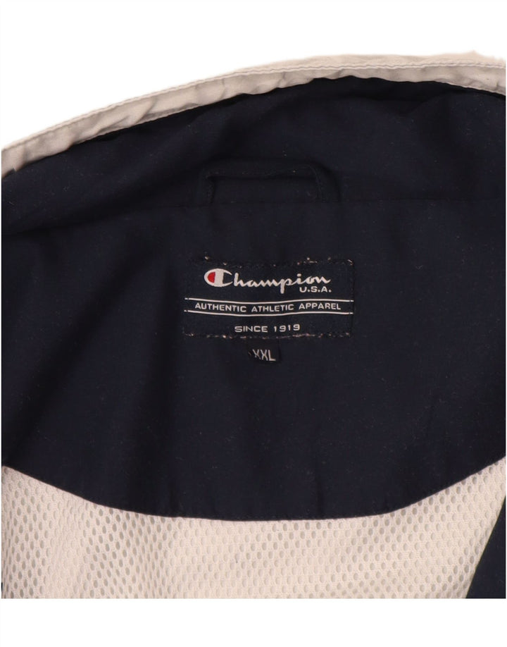 CHAMPION Mens Rain Jacket UK 44 2XL White