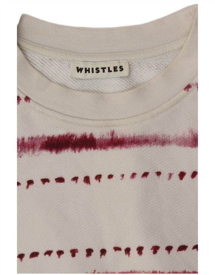 Felpa oversize da donna Whistle UK 14 Medium White geometrica