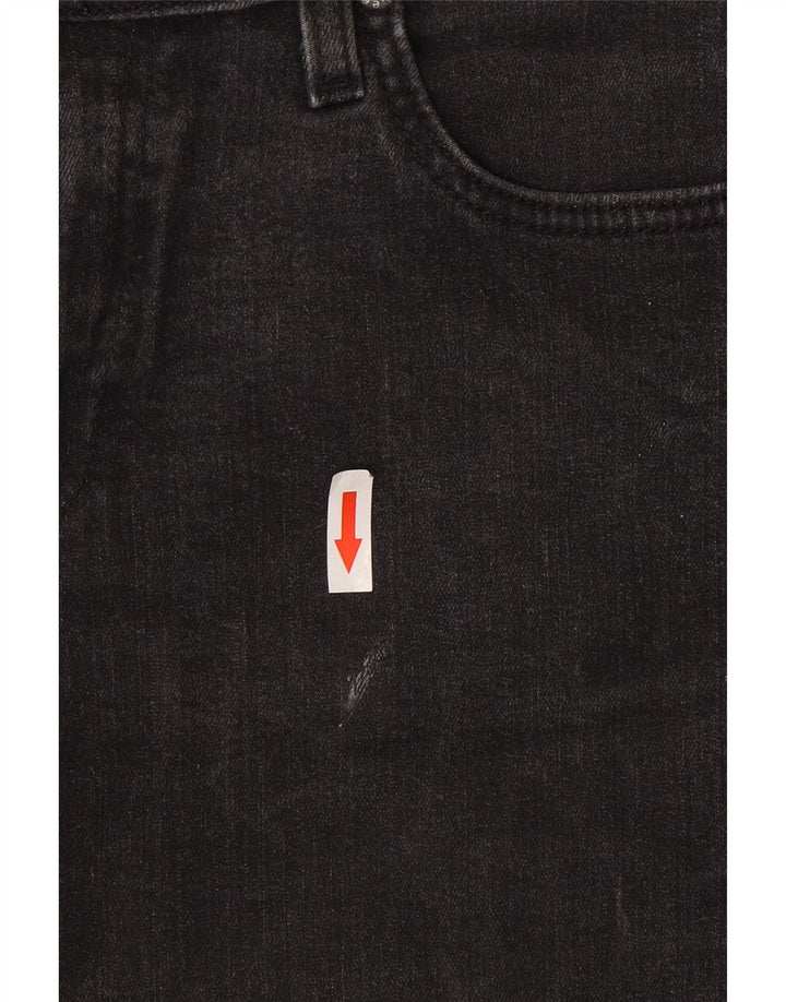 Lee Womens Marion Straight Jeans W28 L33 Grey Cotton