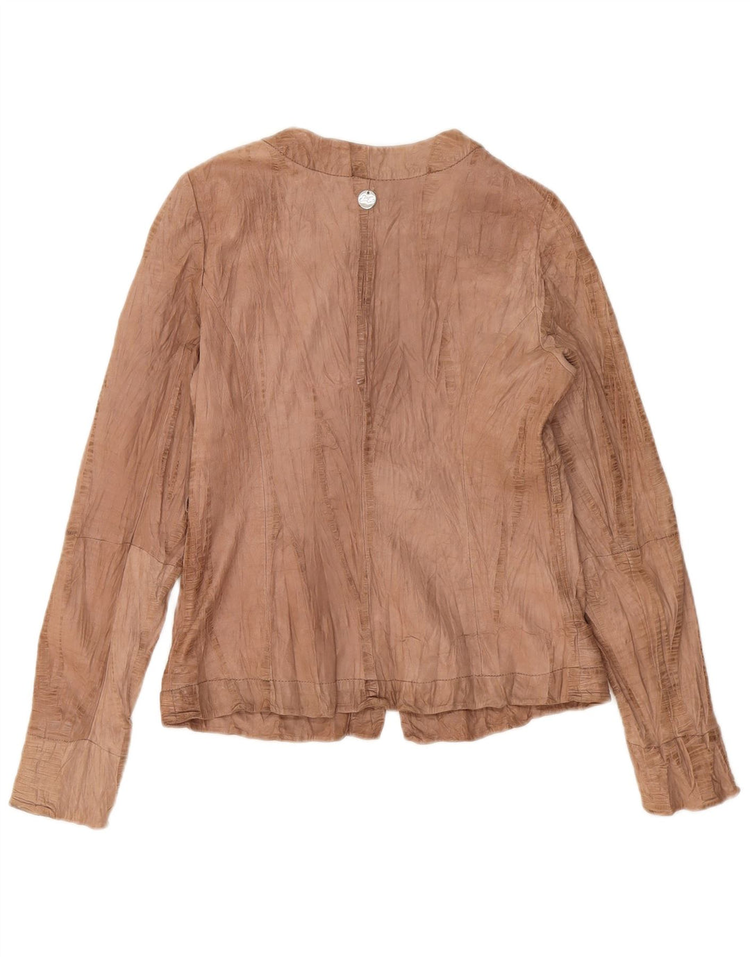 Veste en cuir femme Liu Jo IT 46 grand cuir marron