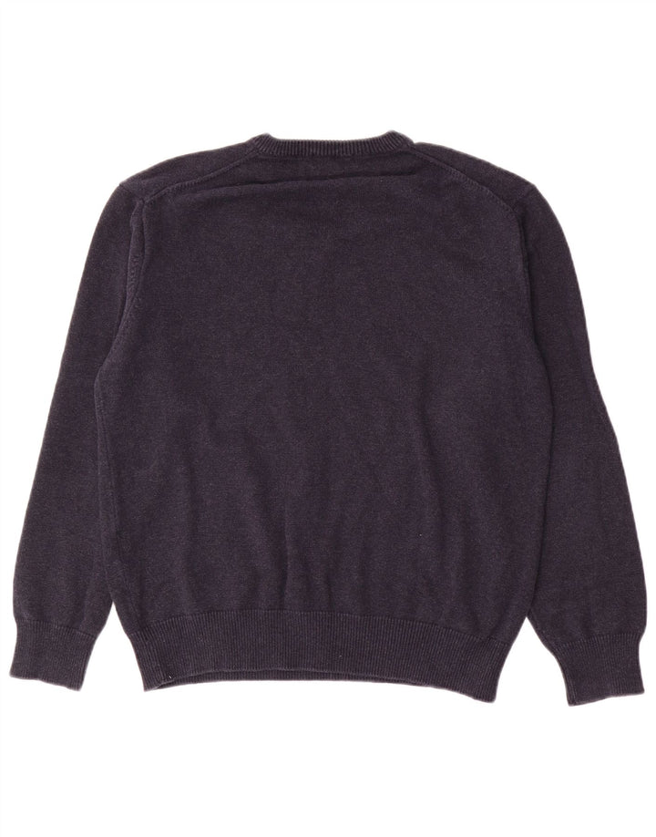 Gant Herre V-hals sweater Stor marineblå bomuld