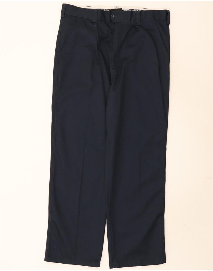 Dickies Mens Straight Chino Trousers W38 L31 Black Polyester