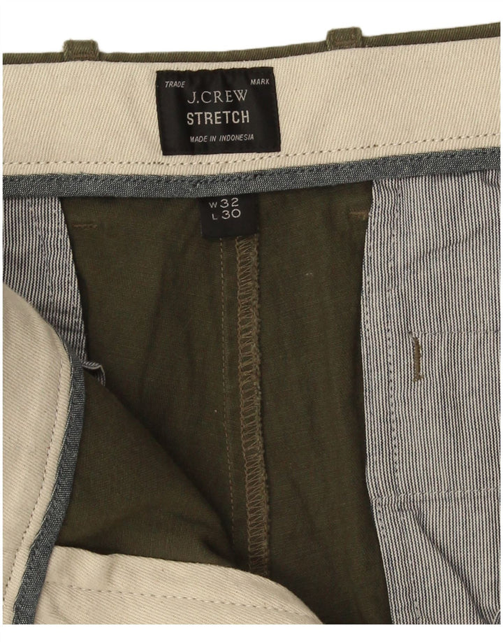 J. Crew Mens Straight Chino Trousers W32 L25 Khaki