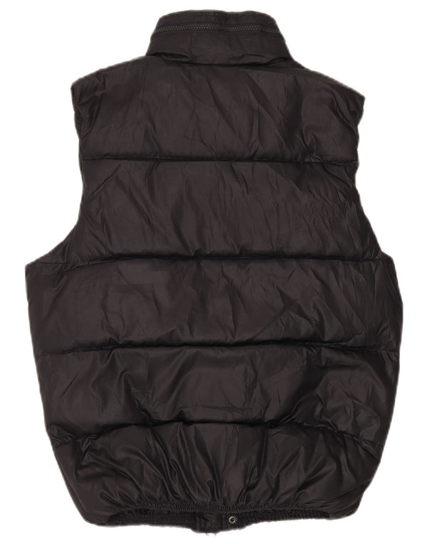 Rifle Mens Hooded Padded Gilet UK 36 Small Black Polyester