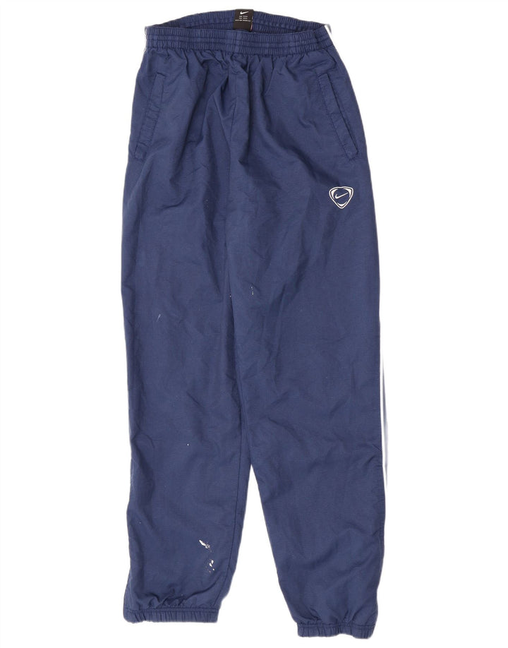 Nike Mens Tracksuit Trousers Joggers UK 39/41 Medium Navy Blue Polyester
