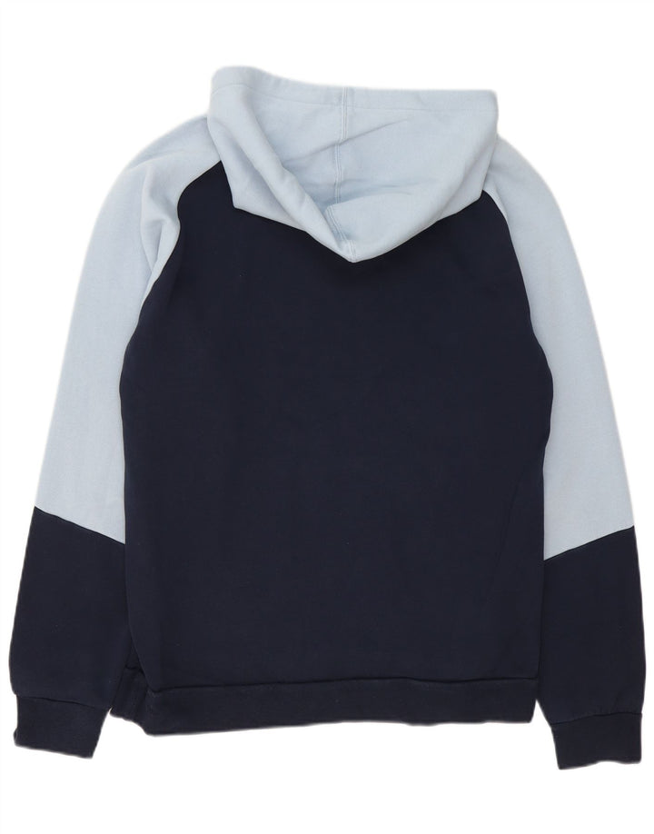 Adidas Mens Hoodie Jumper Medium Navy Blue Colourblock
