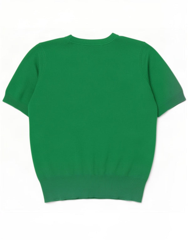 Zara Womens Blouse Top UK 12 Medium Green